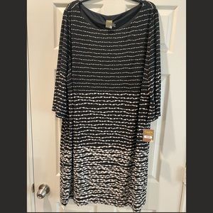 Black & Beige Dia & Co/Taylor Dress • Size 22 • NWT